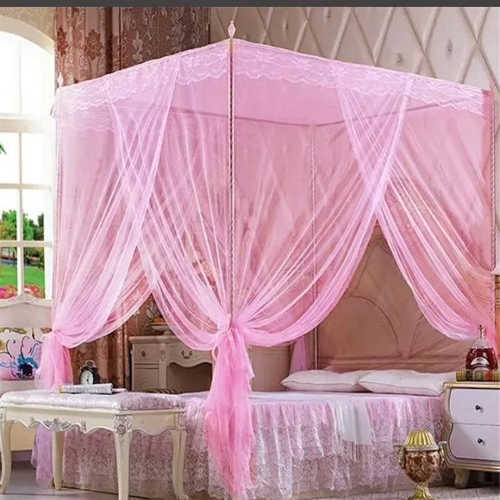 4x6 Mosquito Net with stands- Pink