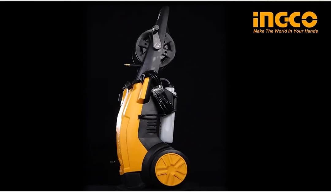 INGCO 2500W Electric Pressure Washer 2300 PSI – 6.7L/min with Automatic Stop & Accessories