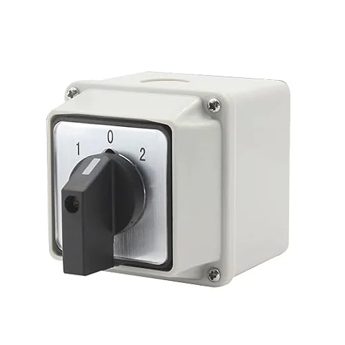 20A 3-Position Rotary Changeover Switch Box – Manual Electrical Changeover Switch