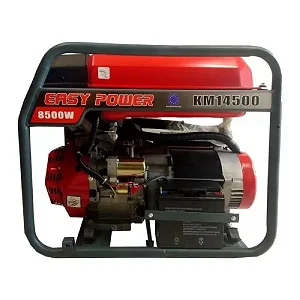 Easy Power KM14500 8KVA Petrol Generator - 8.5KW Maximum Power, Electric Start & Wheels