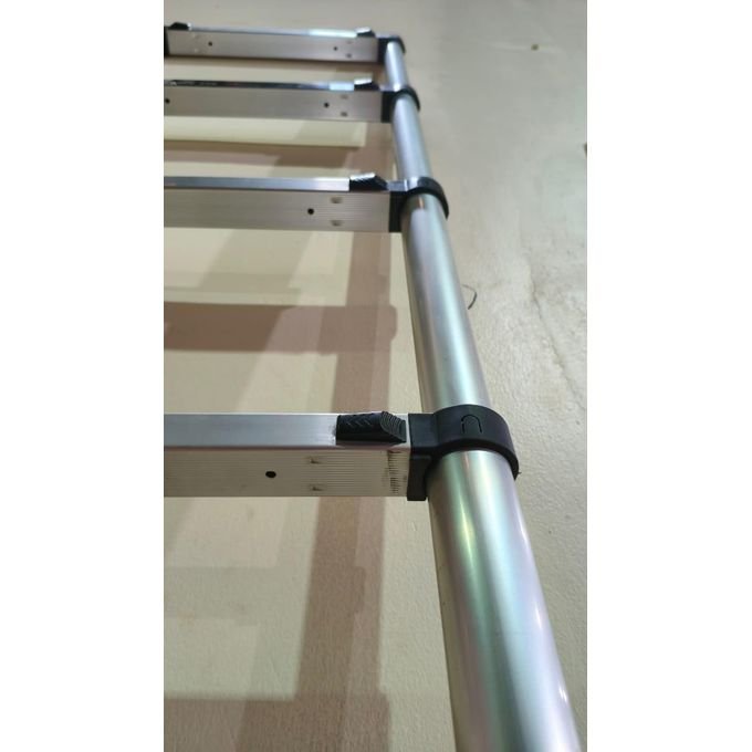 5m Heavy-Duty Aluminum Single Telescopic Ladder -Silver
