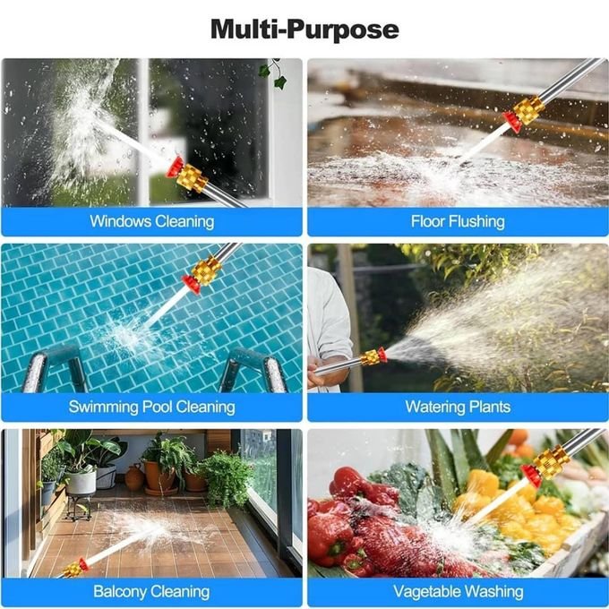 48V Cordless Pressure Sprayer & Car Washer - Portable Rechargeable Cleaning Gun, 1 Battery