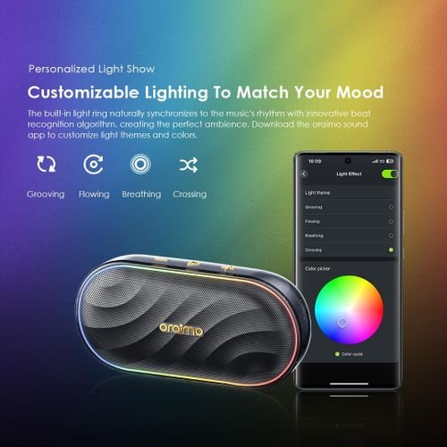 Oraimo Wireless Bluetooth Speaker Portable 8W FM - Black