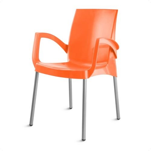 Unique Portable Plastic Chair - Orange