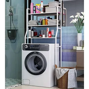 3-Tier Washing Machine Storage Rack for Bathroom and Laundry Room