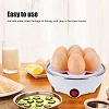 Electric Egg Cooker 7 Slot – Egg Boiler, Poacher & Steamer, White