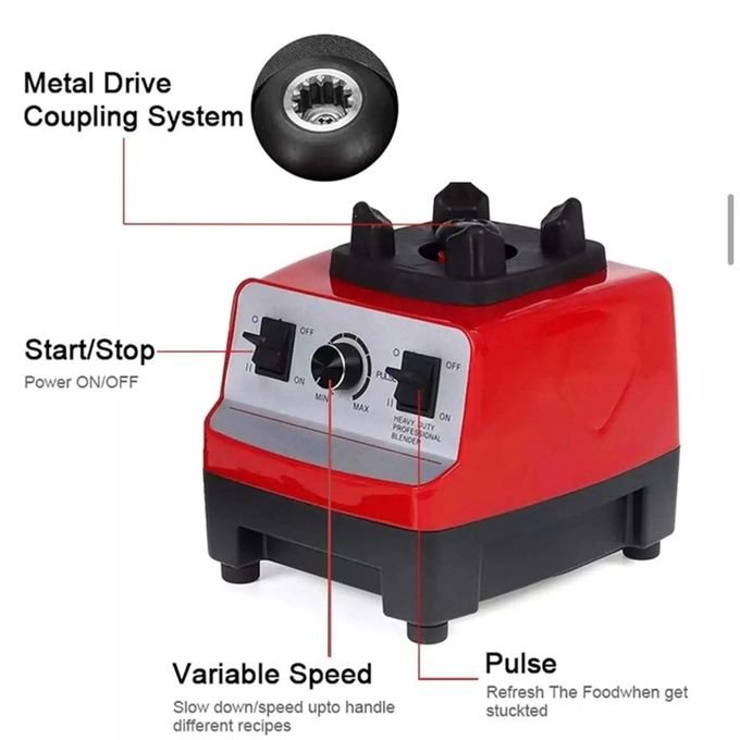 SilverCrest 4-Litre 4500W Heavy-Duty Blender – Red