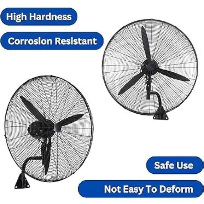 Industrial Wall Fan with Aluminum Blades – 3 Speed High Velocity