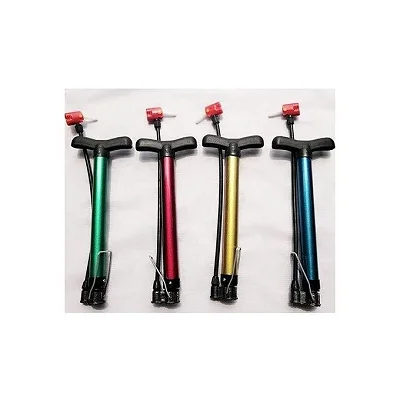 Small Bicycle Ball Pressure Air Pump – Portable Manual Bike &amp; Ball Air Pump, Multicolor