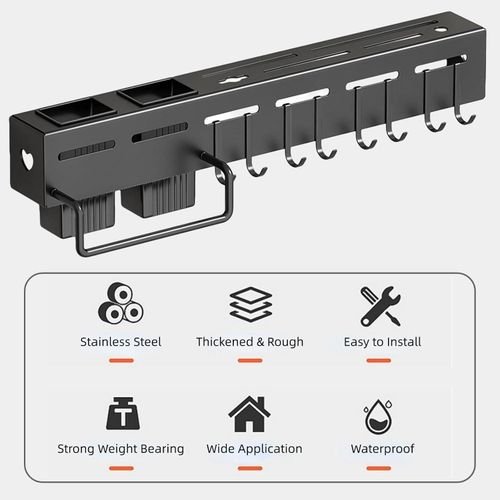 50cm Kitchen Utensil Hanger Hook,Wall Mounted Rack