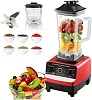 4500W Commercial Juicer Mixer – 2-in-1 Blender & Grinder with Stainless Steel Blades