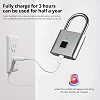 Aluminium Smart Fingerprint Door Handle Lock with Display