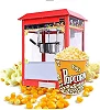 Global Star Commercial Popcorn Popper Machine with Top Cover, Shovel & Measuring Cup