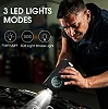 4-in-1 Portable Car Jump Starter 10000mAh with Air Compressor, LED Light & USB-C Charging