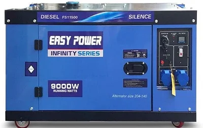 Easy Power 9 kVA Electric Key Start Diesel Generator – 9000W Single Phase