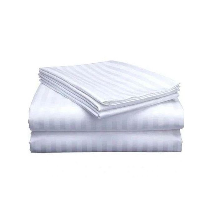 6X6 Egyptian Cotton Bedsheets Set – 2 Bedsheets and 2 Pillowcases - White