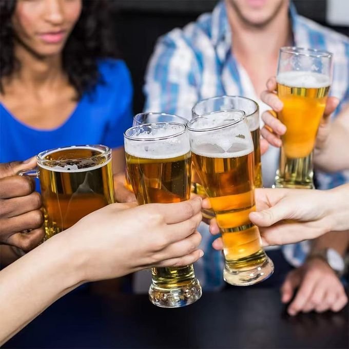 Set Of 12 Beer Glasses, Juice, Water  - Clear
