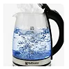 Hoffmans HM-2513 2L Glass Electric Kettle – Clear & Black Fast-Boiling Water Kettle