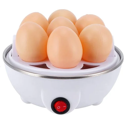 Electric Egg Cooker 7 Slot – Egg Boiler, Poacher &amp; Steamer, White