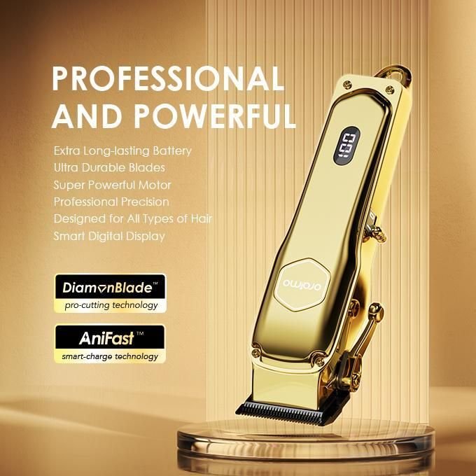 Oraimo Smart Clipper 2 Professional Hair Clipper Rechargeable - Gold