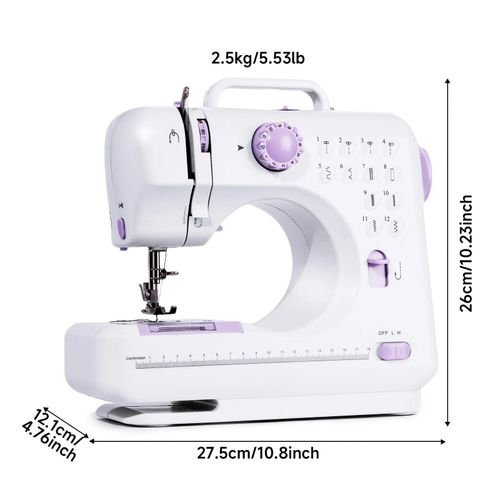 Portable Electric Sewing Machine - White