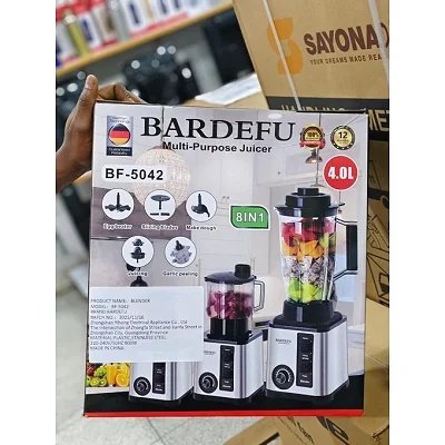 8 In 1 Multifunction Blender with Juicer, Grinder &amp; Vegetable Cutter – Multicolor