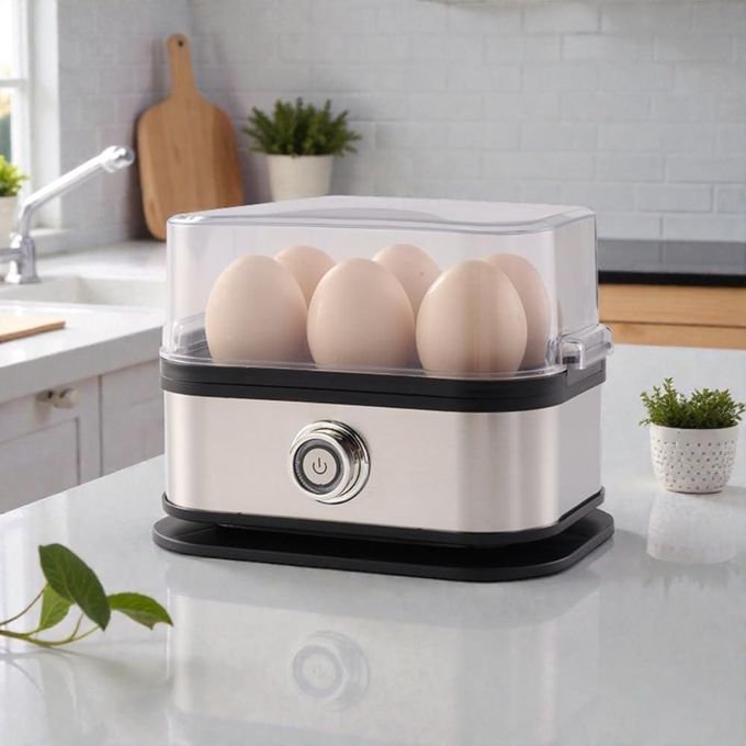Electric Egg Cooker 6-Egg Capacity with Fast Start Heating