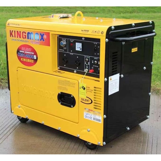 Kingmax 6.5KVA Silent Diesel Generator KM14800S – Yellow