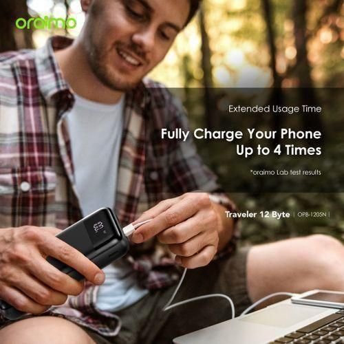 Oraimo Traveler 12 Byte Power Bank 20000mAh 12W Fast Charging Digital Display