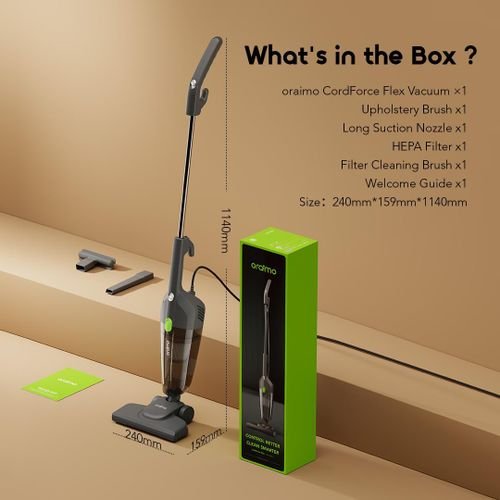 Oraimo Corded 2-in-1 Stick Vacuum Cleaner
