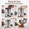 300ml Electric Food Grinder – Stainless Steel Coffee, Spice, Nut & Grain Grinder – Silver
