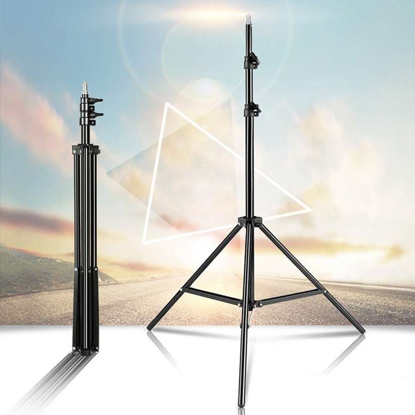 200cm Strong Metal Mobile Phone Tripod/Camera Sand Tripod - Black