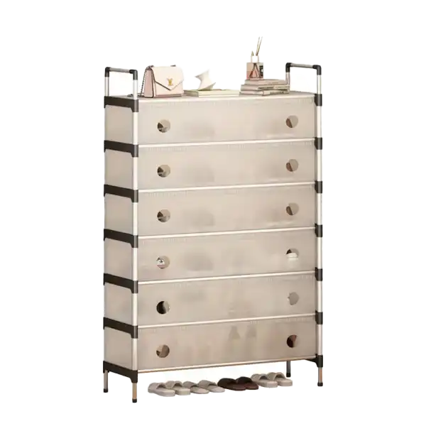 6 Tier Anti-Dust Quality And Durable Shoe Rack