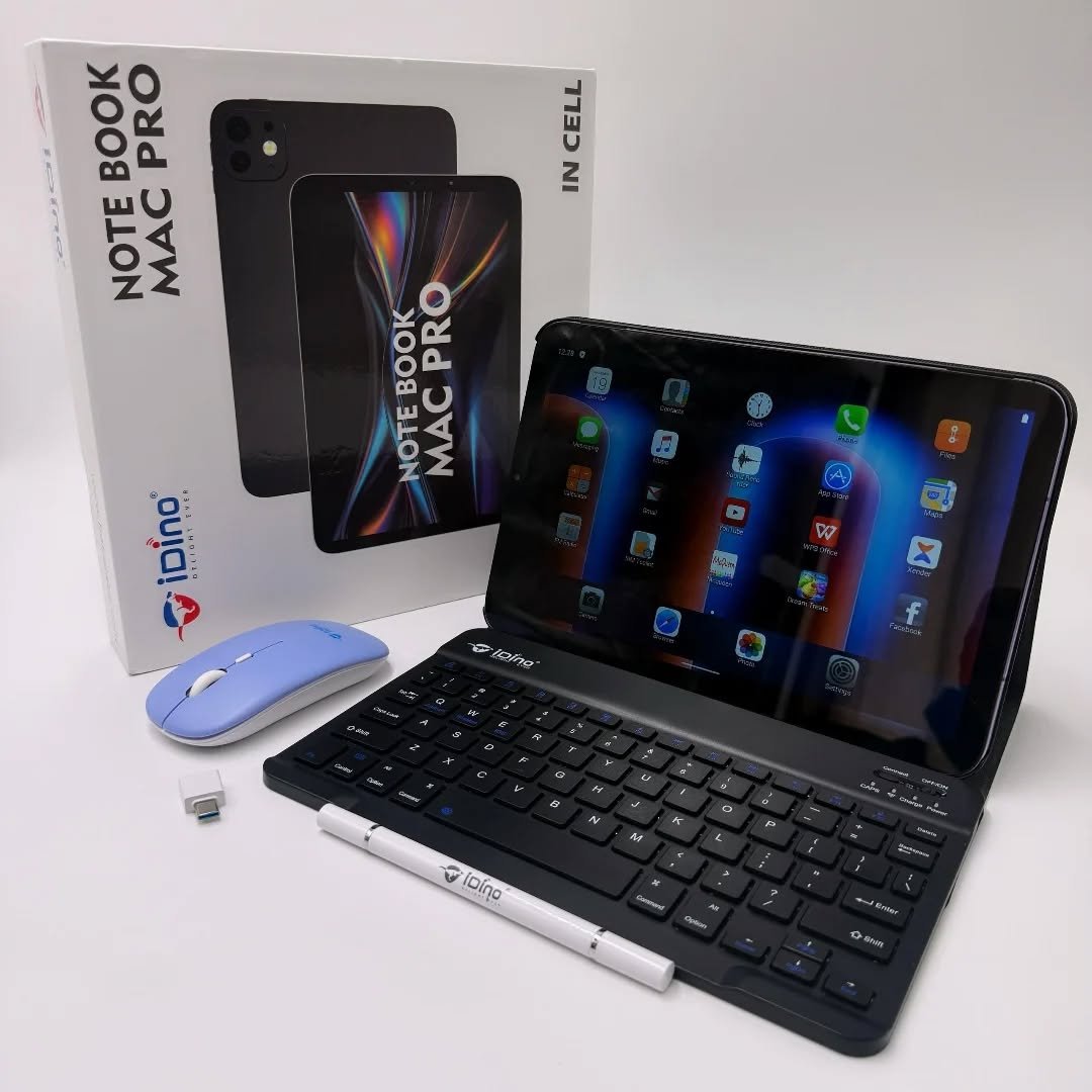 Idino IMAC PRO 10.1 Inch Tablet 16GB RAM 512 ROM, 10000mAh Battery ,Eye Protection, With Bluetooth Keyboard,Mouse