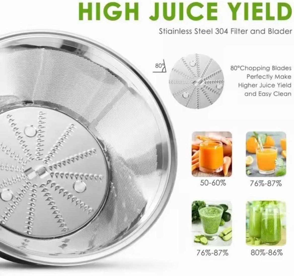Electric Juicer Machine JH-3028 – Fruit & Vegetable Juice Extractor