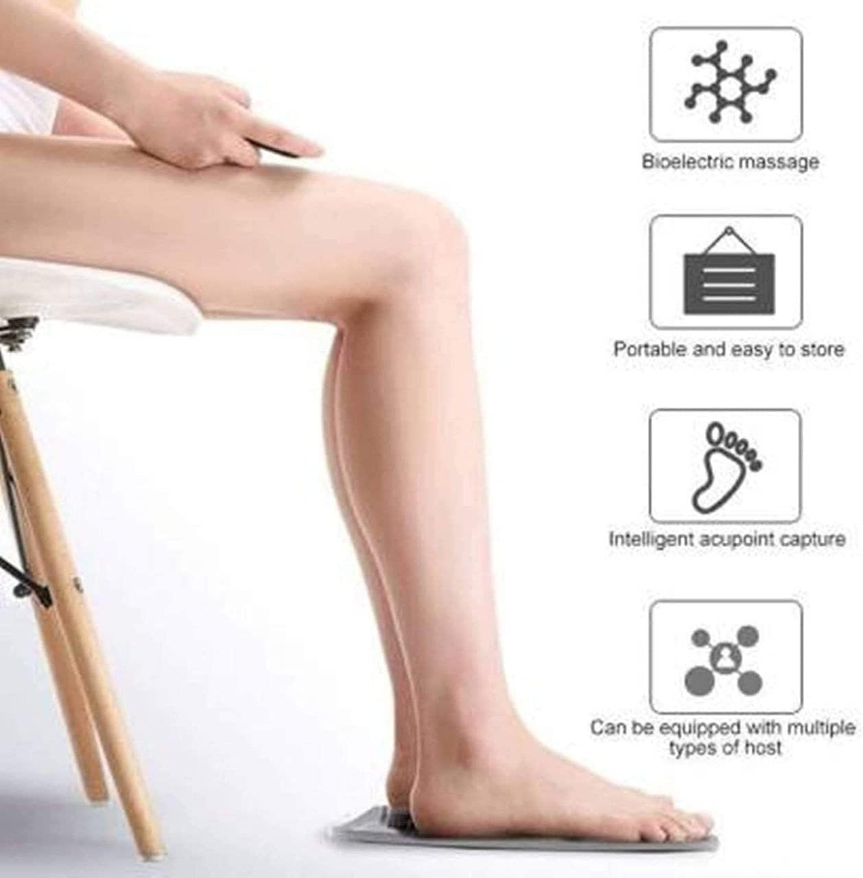 Portable Electric Foot Massager Mat – Foot Massage Pad for Relaxation at Home & Office