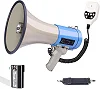 Portable 50W Megaphone Speaker PA Bullhorn – Built-in Siren, Adjustable Volume & 1200-Yard Range