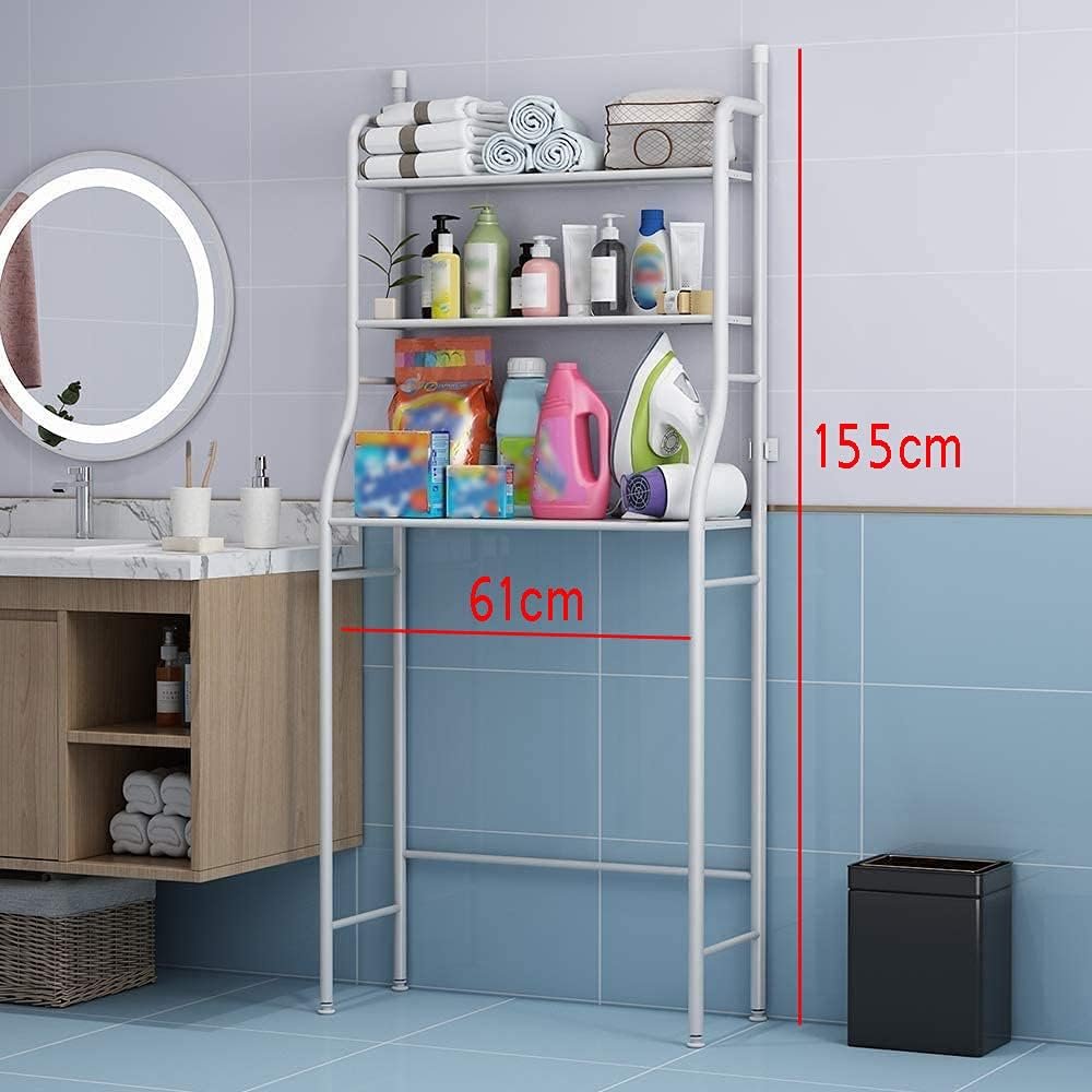 3-Layer Metal Washing Machine Storage Shelf Rack – Space Saver Organizer