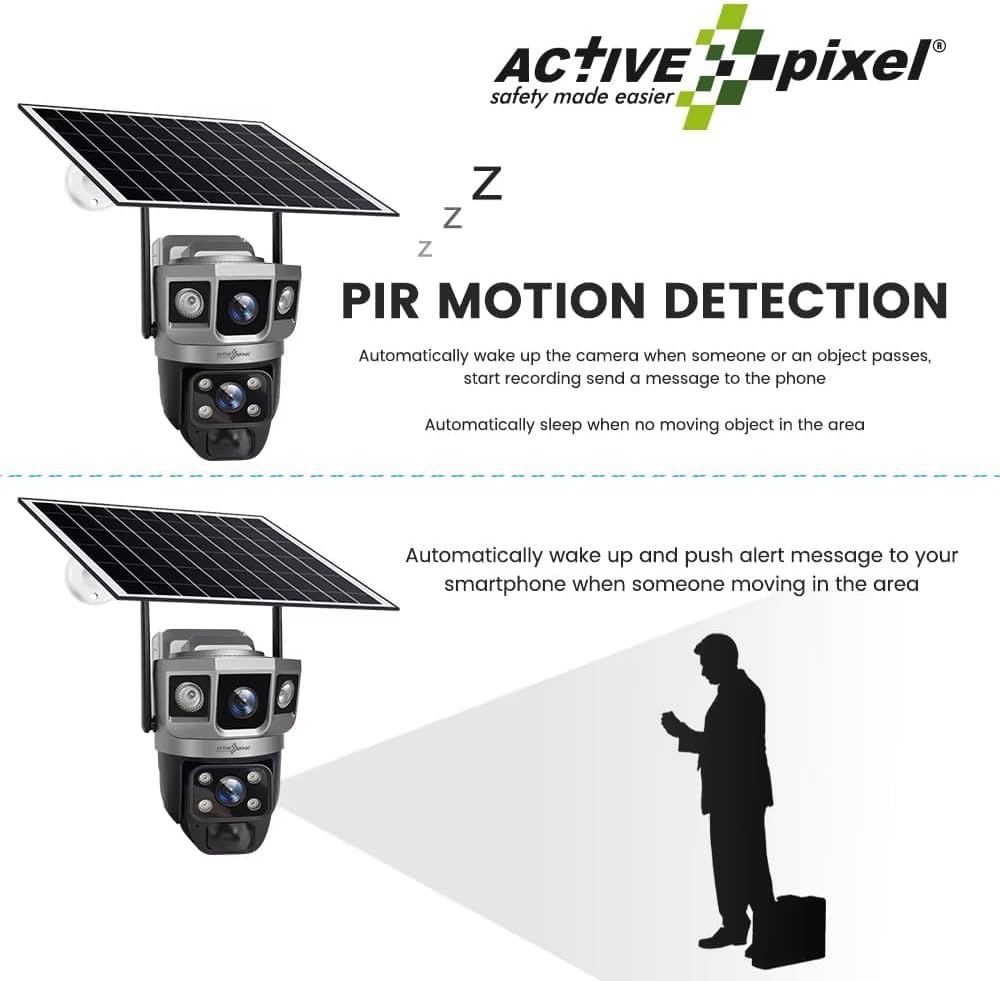 4G Solar Powered Camera, Outdoor High-definition Night Vision Camera