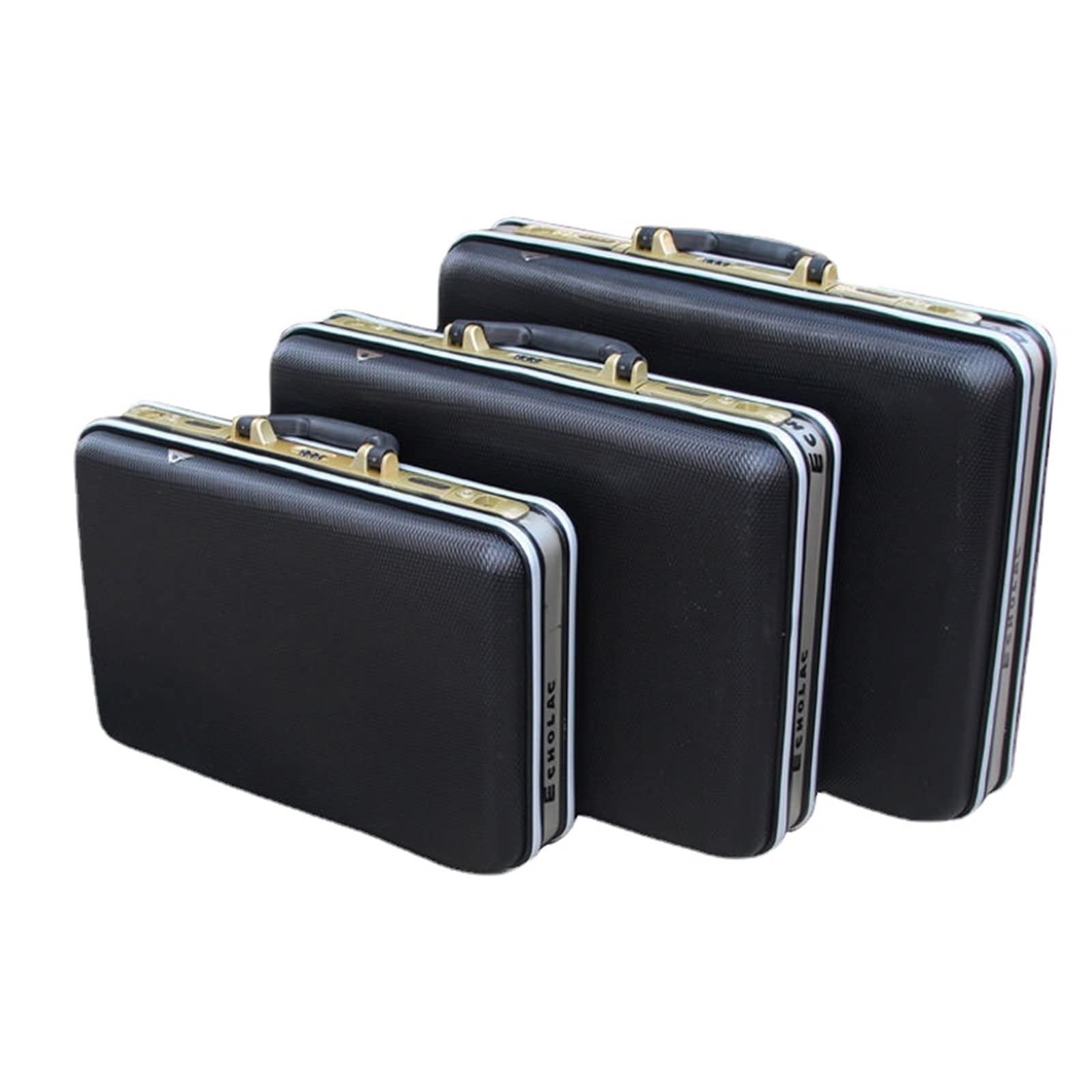 Set of Aluminum Tool Case Suitcase Password  Briefcase Bag (