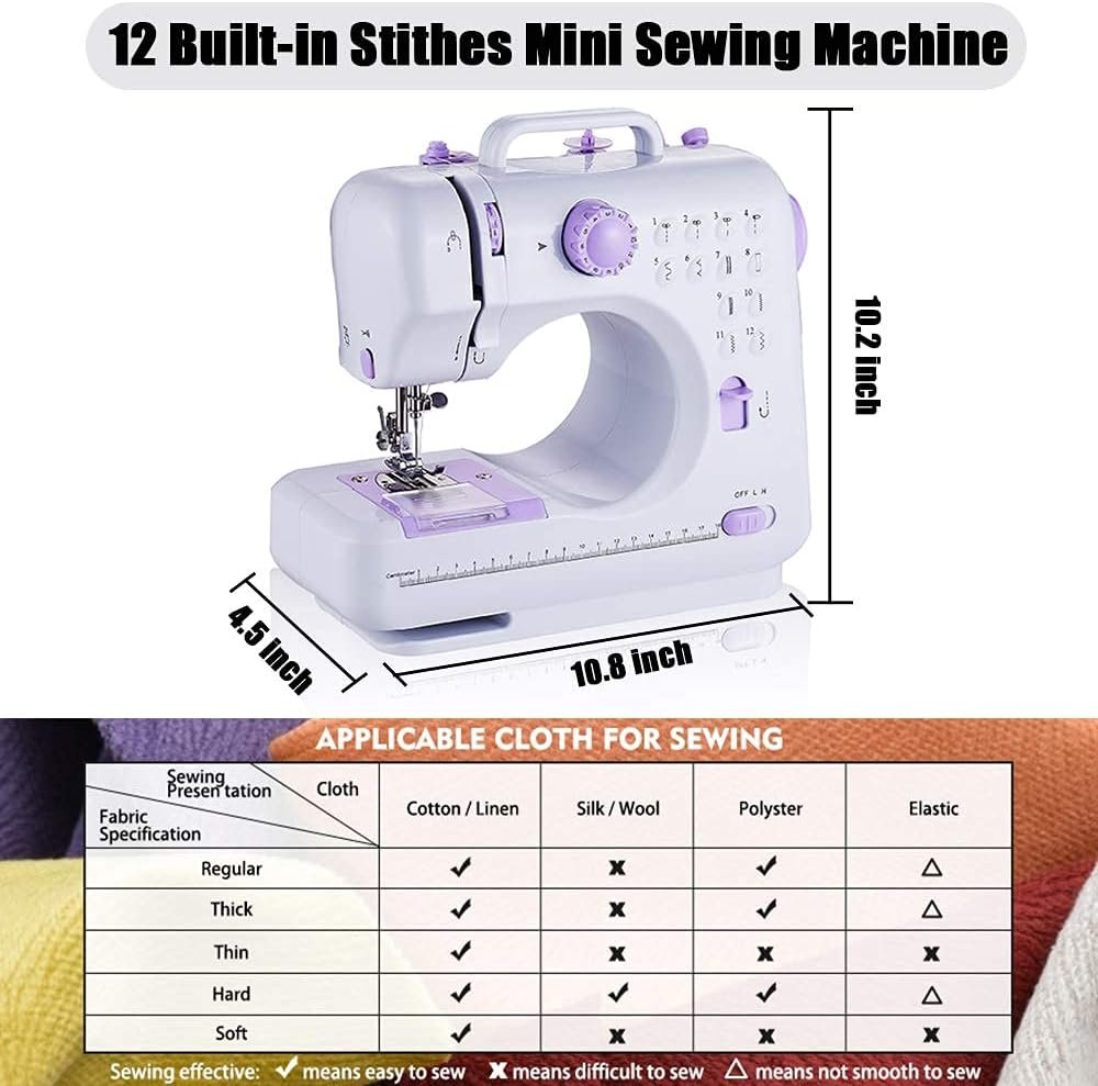 Portable Electric Sewing Machine - Multicolor