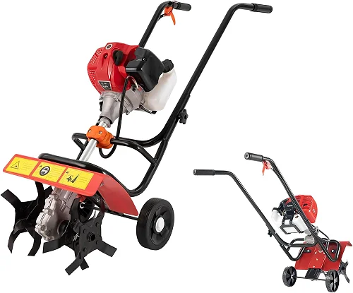 Petrol-Powered Mini Tiller Cultivator – Garden Soil Tiller &amp; Weeding Machine