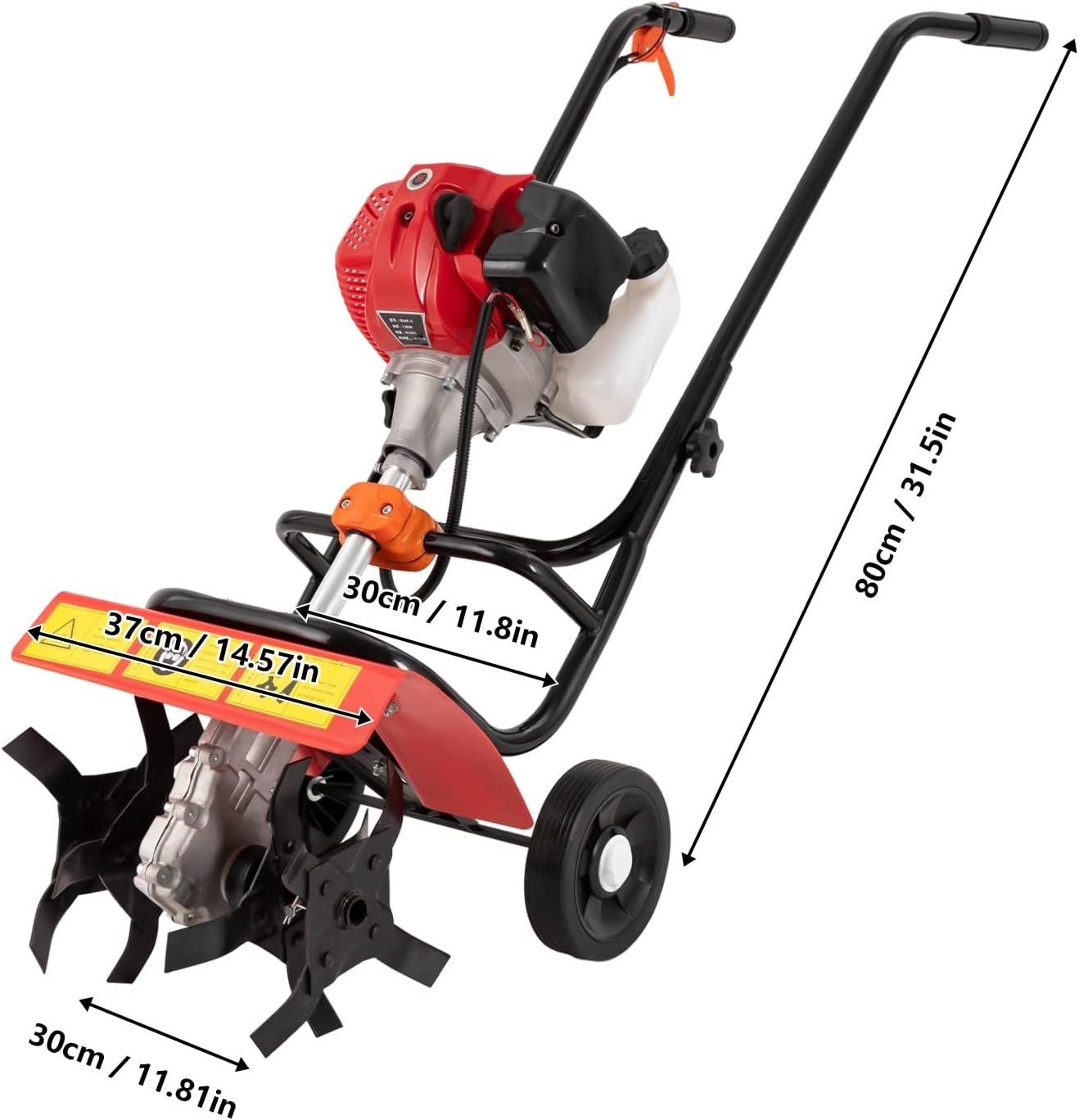Petrol-Powered Mini Tiller Cultivator – Garden Soil Tiller & Weeding Machine