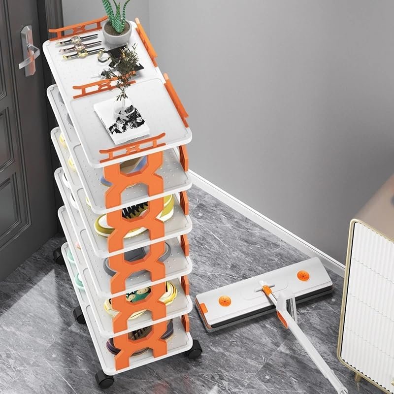 Portable Rotating Shoe Rack Stand Organizer  - 47x26x85.5 cm
