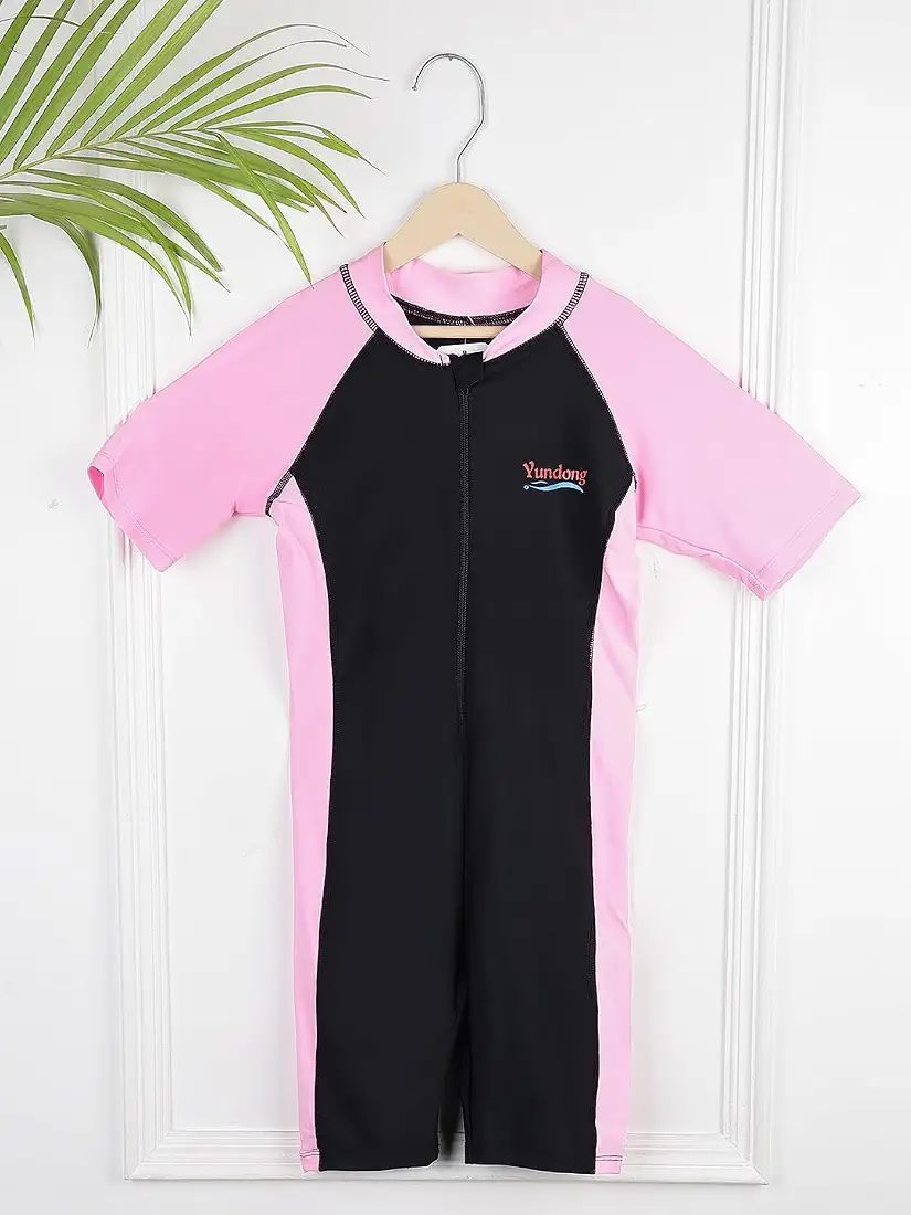 Girls Swimsuit Set, Swimwear Costume  (7 - 15 Yrs) - Pink