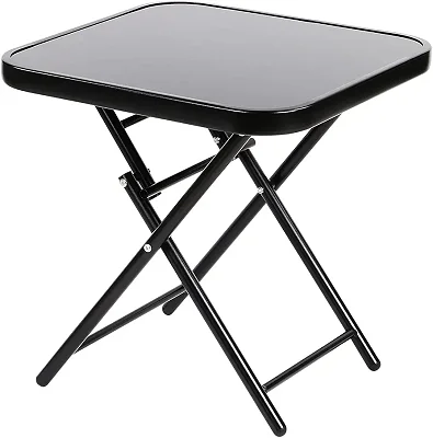 50cm Folding Drinks Side Table, Foldable Coffee Table