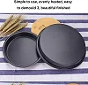 3Pcs Steel Non-Stick Pizza Bakeware Set – Round Deep Dish Pizza Pans