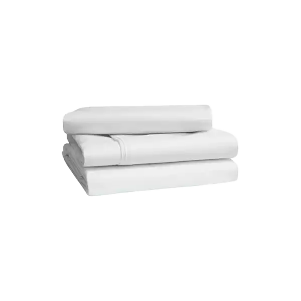 Premium 6x6 6 pieces Cotton Not-Fitted Bedsheets Set - White