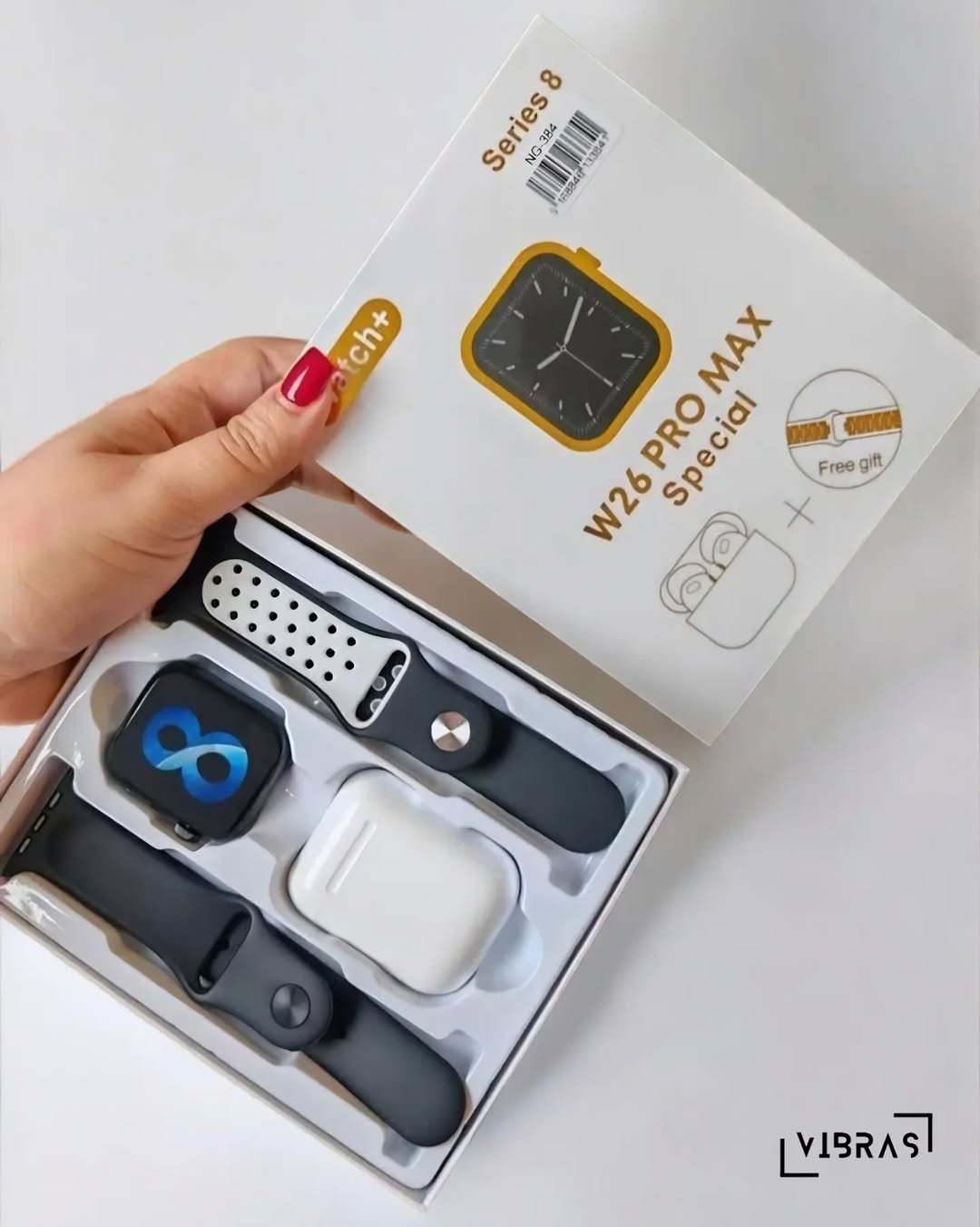 W26 PRO MAX Smartwatch With  Earphone 2 In 1 Best Popular Waterproof Sports Fitness Dual Straps Smart Watch Earbuds