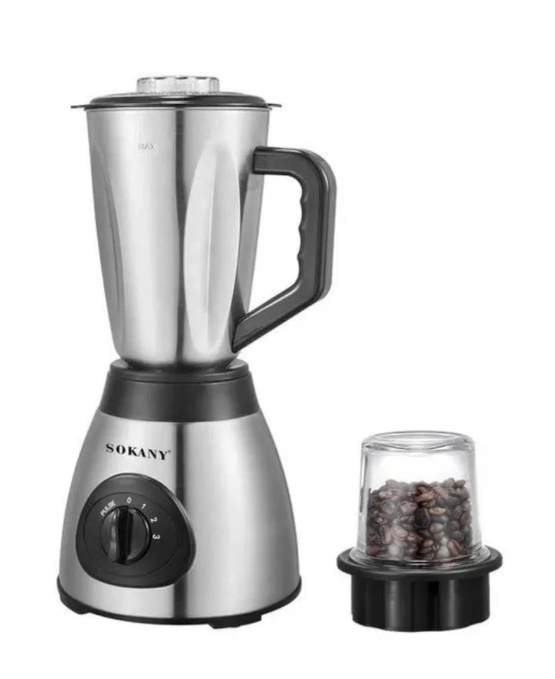 Sokany 2 In 1 Blender Grinder With Unbreakable Jars 3 Speeds 400W 1.5Litre Juicer